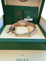 Rolex Datejust 41mm Two-Tone Rose Gold Steel Fluted Bezel Jubliee Watch 126331
