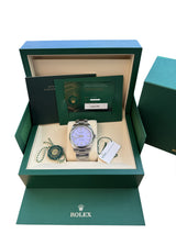 Rolex Oyster Perpetual 41mm Lavender Dial Stainless Steel Men's Watch 134300
