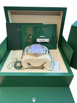 Rolex Oyster Perpetual 41mm Lavender Dial Stainless Steel Men's Watch 134300