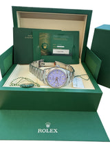 Rolex Oyster Perpetual 41mm Lavender Dial Stainless Steel Men's Watch 134300