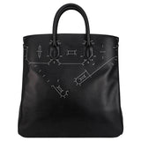 Hermes HAC 40 Connect the Dots Limited Edition Black Evergrain Leather Handbag