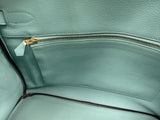 Hermès Birkin 35 Bleu Atoll Epsom Leather With Gold Hardware Handbag