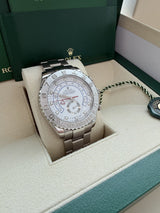 Rolex Yacht-Master II 44mm 18k White Gold & Platinum Oyster Mens Watch 116689
