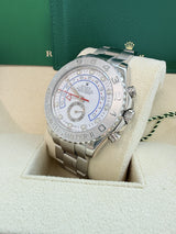 Rolex Yacht-Master II 44mm 18k White Gold & Platinum Oyster Mens Watch 116689