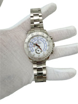 Rolex Yacht-Master II 44mm 18k White Gold & Platinum Oyster Mens Watch 116689