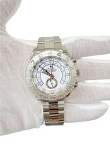 Rolex Yacht-Master II 44mm 18k White Gold & Platinum Oyster Mens Watch 116689