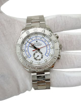 Rolex Yacht-Master II 44mm 18k White Gold & Platinum Oyster Mens Watch 116689