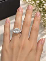 GIA Certified 7.97 CTW Radiant Cut Diamond Three-Stone Platinum Engagement Ring