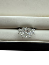 GIA Certified 7.97 CTW Radiant Cut Diamond Three-Stone Platinum Engagement Ring