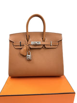 Hermès Birkin Sellier 25 Gold Epsom Leather Palladium Hardware
