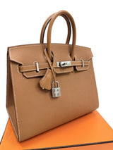 Hermès Birkin Sellier 25 Gold Epsom Leather Palladium Hardware