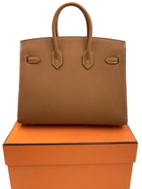 Hermès Birkin Sellier 25 Gold Epsom Leather Palladium Hardware