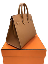 Hermès Birkin Sellier 25 Gold Epsom Leather Palladium Hardware