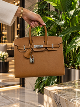 Hermès Birkin Sellier 25 Gold Epsom Leather Palladium Hardware