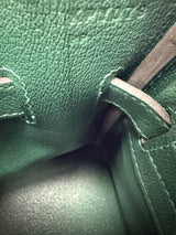 Hermès Birkin 29 Shoulder Light Vert Moyen Evercolor Leather Palladium Hardware