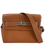 Hermes Kelly Messenger PM 18 Fauve 34 Vache Hunter Leather Palladium Hardware