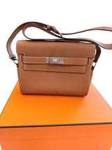 Hermes Kelly Messenger PM 18 Fauve 34 Vache Hunter Leather Palladium Hardware