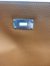 Hermes Kelly Messenger PM 18 Fauve 34 Vache Hunter Leather Palladium Hardware