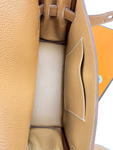 Hermes Kelly Messenger PM 18 Fauve 34 Vache Hunter Leather Palladium Hardware