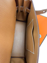 Hermes Kelly Messenger PM 18 Fauve 34 Vache Hunter Leather Palladium Hardware
