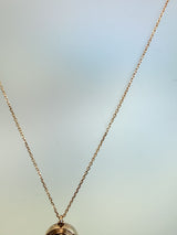 Damiani Orbital Diamond Pendant Necklace 18K Rose Gold 18.5 Inches 12.1g