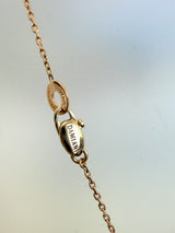 Damiani Orbital Diamond Pendant Necklace 18K Rose Gold 18.5 Inches 12.1g