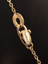 Damiani Orbital Diamond Pendant Necklace 18K Rose Gold 18.5 Inches 12.1g