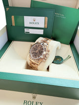 Rolex Cosmograph Daytona 40mm 116505 18K Everose Gold Chocolate Dial Watch