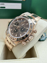 Rolex Cosmograph Daytona 40mm 116505 18K Everose Gold Chocolate Dial Watch