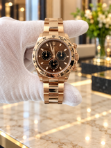 Rolex Cosmograph Daytona 40mm 116505 18K Everose Gold Chocolate Dial Watch