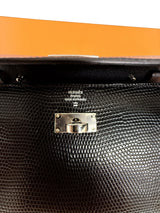 Hermès Kelly To Go Black Shiny Niloticus Lizard Gold Hardware 2026 Wallet Bag