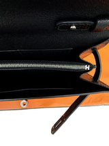 Hermès Kelly To Go Black Shiny Niloticus Lizard Gold Hardware 2026 Wallet Bag