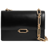 Hermès Fonsbelle Chaine Black Box Calfskin Leather Permabrass Hardware Bag