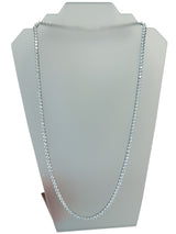 37.50 Carat Round Diamond Tennis Necklace 14K White Gold 28 Inches G VS2–SI1