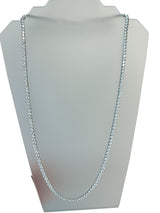 37.50 Carat Round Diamond Tennis Necklace 14K White Gold 28 Inches G VS2–SI1