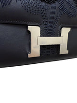 Hermès Constance 18 Dancing Flowers Black Embroidered Swift Palladium Hardware
