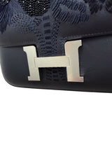 Hermès Constance 18 Dancing Flowers Black Embroidered Swift Palladium Hardware