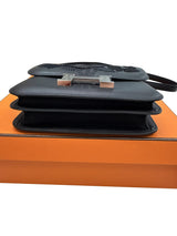 Hermès Constance 18 Dancing Flowers Black Embroidered Swift Palladium Hardware