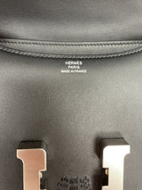 Hermès Constance 18 Dancing Flowers Black Embroidered Swift Palladium Hardware