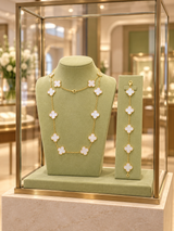 Van Cleef & Arpels Vintage Alhambra Bracelet 5 Motifs Mother Of Pearl 18K Gold