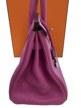 Hermes Birkin 30 Rose Pourpre Togo Leather with Palladium Hardware 2018 Handbag