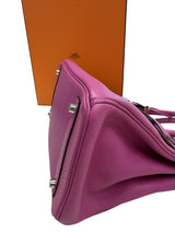 Hermes Birkin 30 Rose Pourpre Togo Leather with Palladium Hardware 2018 Handbag