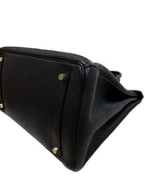 Hermès Birkin 35 Black Togo Leather Handbag with Gold Hardware Lock & Keys 2004