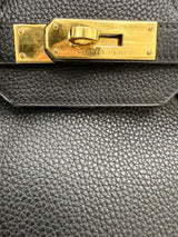 Hermès Birkin 35 Black Togo Leather Handbag with Gold Hardware Lock & Keys 2004