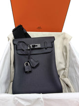 Hermès HAC a Dos PM So Black Togo Leather Crossbody Bag Multitonal Hardware 2025