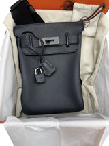 Hermès HAC a Dos PM So Black Togo Leather Crossbody Bag Multitonal Hardware 2025