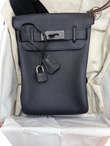 Hermès HAC a Dos PM So Black Togo Leather Crossbody Bag Multitonal Hardware 2025
