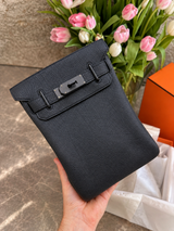 Hermès HAC a Dos PM So Black Togo Leather Crossbody Bag Multitonal Hardware 2025