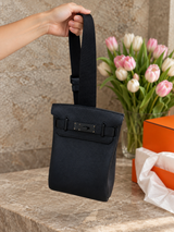 Hermès HAC a Dos PM So Black Togo Leather Crossbody Bag Multitonal Hardware 2025