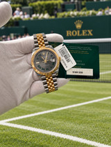 Rolex Datejust 41mm Wimbledon Two-Tone Yellow Gold Fluted Bezel Jubilee 126333